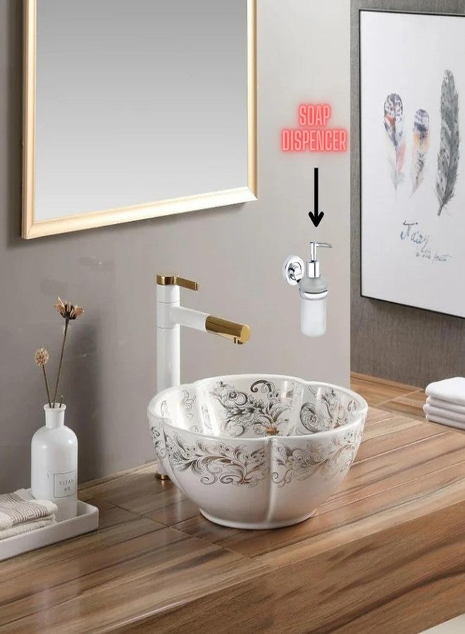 JAGGER موزع صابون سائل زجاجي مثبت على الحائط من JAGGER JAG254 / حامل شامبو وبلسم / موزع غسول اليدين / لحوض الغسيل / الحمام / غرفة المعيشة / الفندق / المنزل / المكتب (خطاف على شكل حرف U [تشطيب كروم]) - Image 4